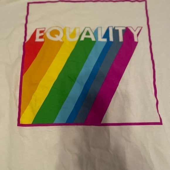𝅺equality Rainbow White T-Shirt (unisex) - Picture 6 of 7